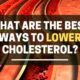 What are the best supplements for lowering cholesterol?